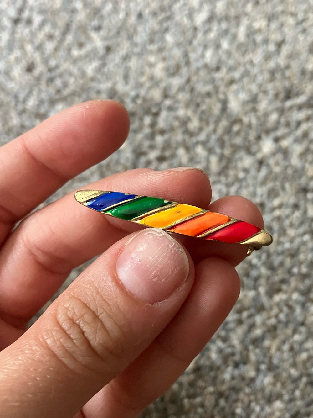 Multi-Color Rainbow Enamel Pin